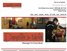 Tablet Screenshot of danielles-table.net
